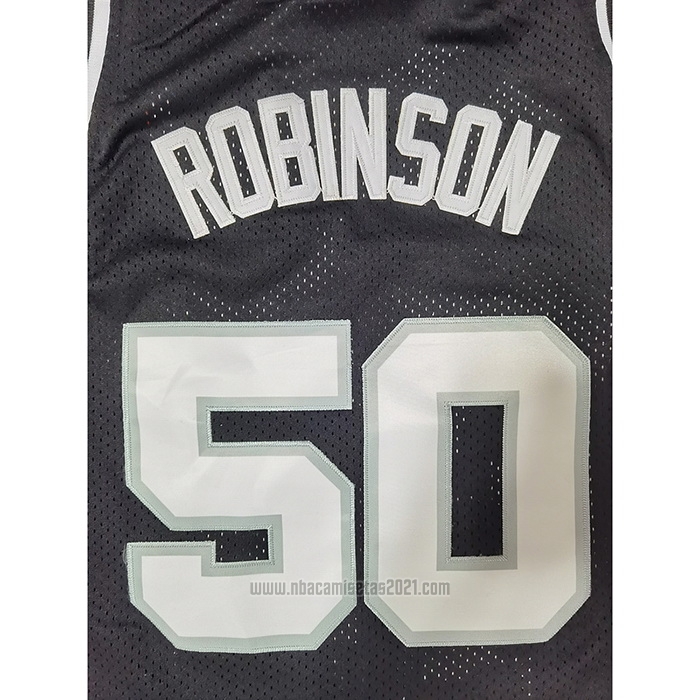 Camiseta San Antonio Spurs David Robinson #50 Mitchell & Ness Negro